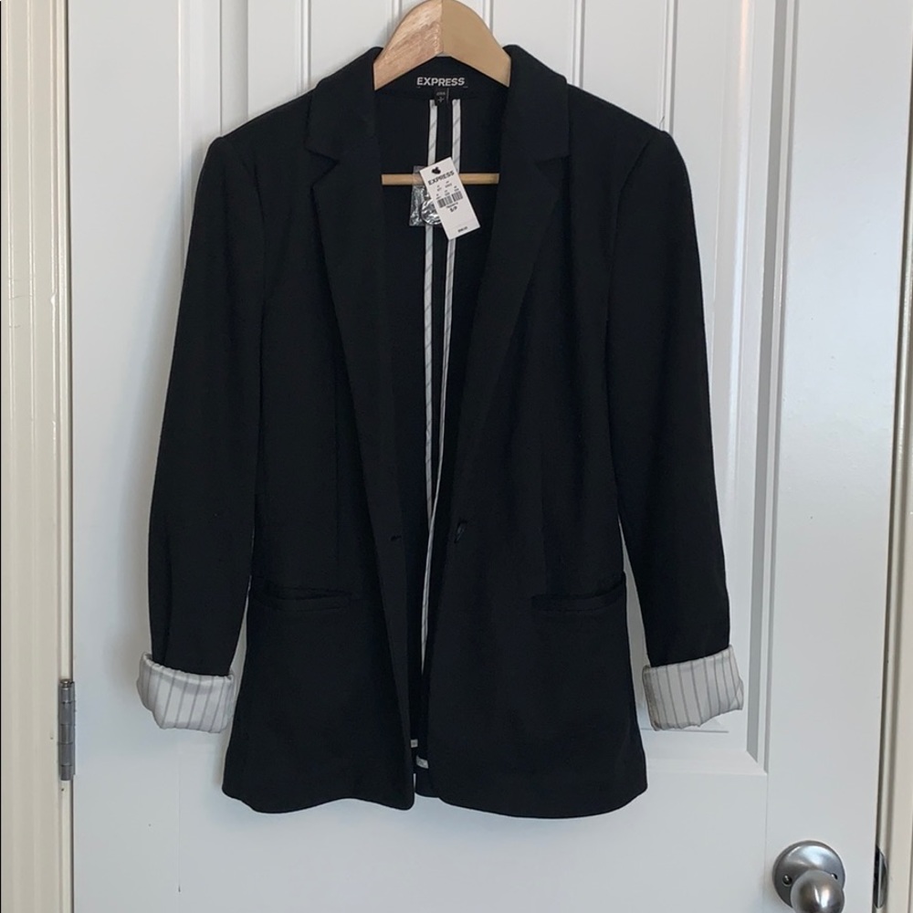 NWT Express blazer with cuffed sleeves
